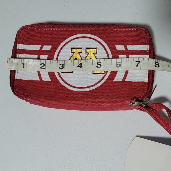 Minnesota Golden Gophers Wallet Zip Around Wristlet Clutch College Mascot New - Picture 5 of 5